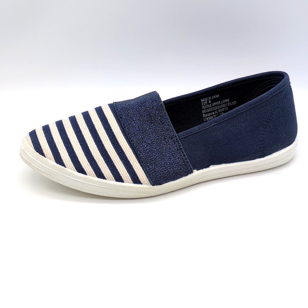 Serra Shoes Womens Blue 8 Walking Sneaker Stretch Sparkle Memory Foam 704443 NEW